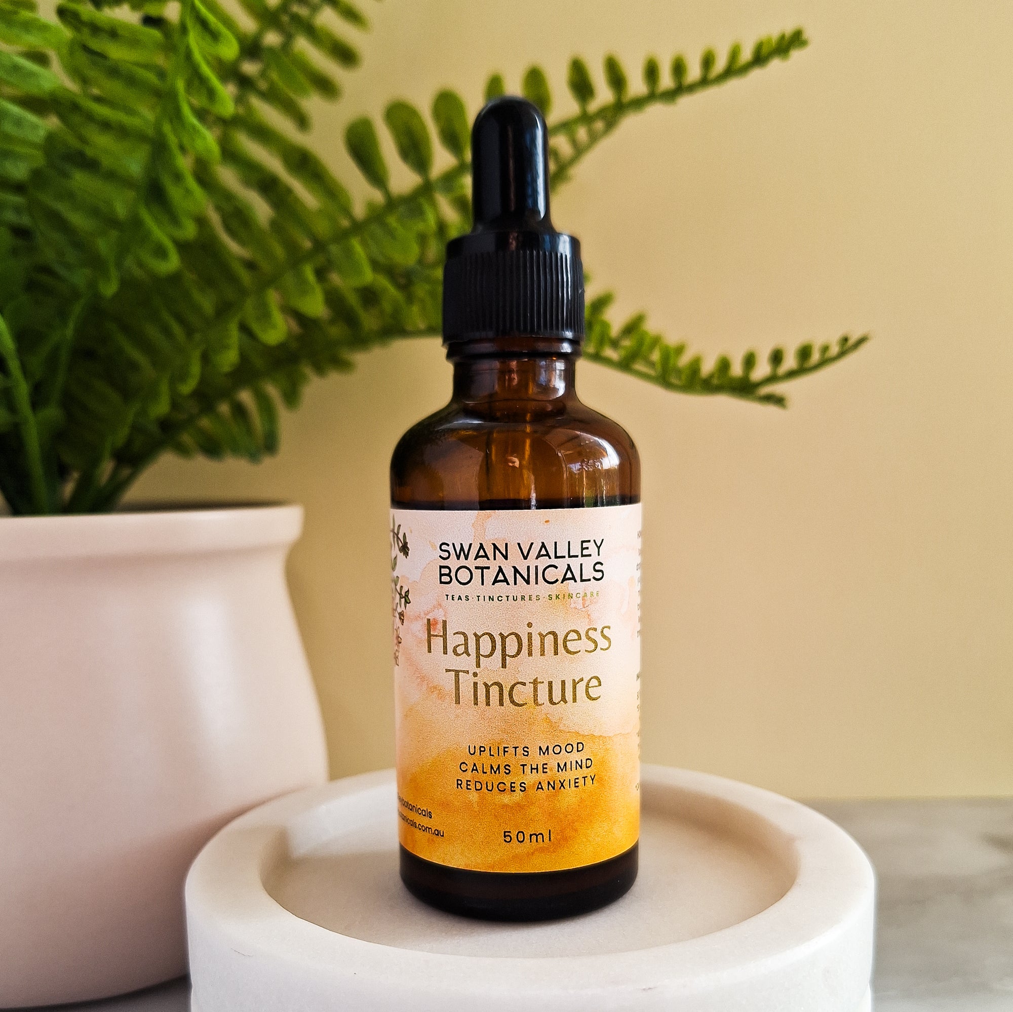 happiness tincture on display