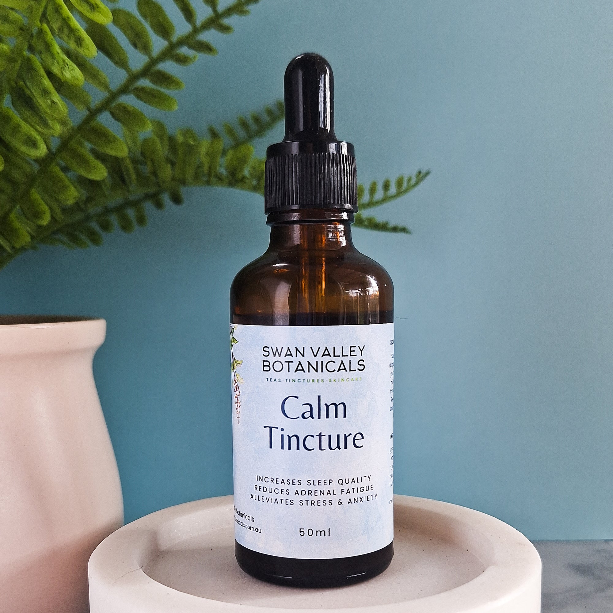 calm tincture on display